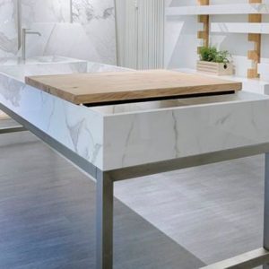 AriosteaUltra-WASHBASIN+COUNTERTOPS BATHROOMS granitna keramika velikih dimenzija