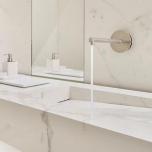 AriosteaUltra-WASHBASIN+COUNTERTOPS BATHROOMS granitna keramika velikih dimenzija