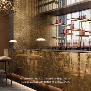 Mirage wins the ADI Ceramic and Bathroom Design Award with Reflet at Cersaie 2022